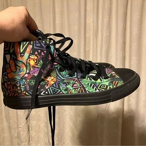 Colorful High-Top Sneakers